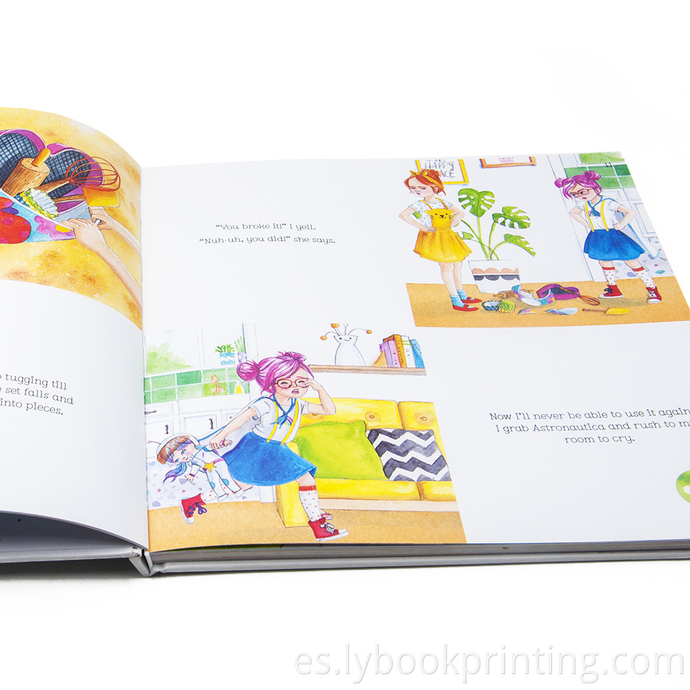 Impresión de libros para niños de tapa dura de cosecha alta